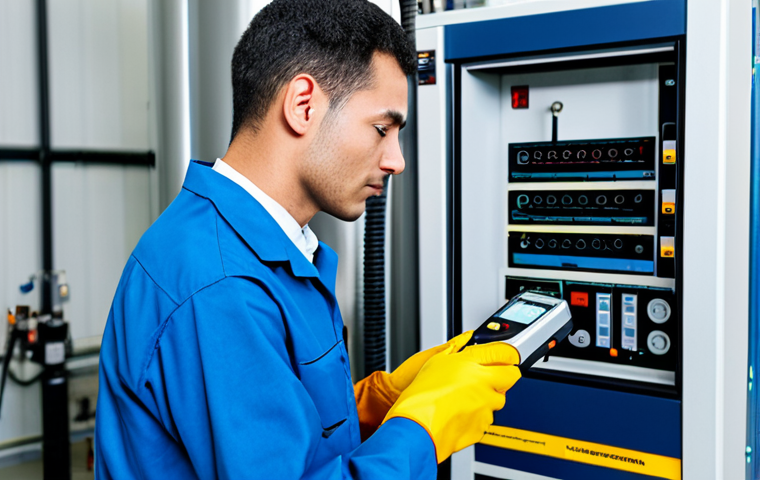 **
"A mechanical engineer, fully clothed in a professional work uniform, meticulously calibrating a pressure sensor attached to a gas compression testing apparatus in a modern laboratory. The scene is well-lit with visible data displays and safety signage. Perfect anatomy, correct proportions, natural pose, well-formed hands, proper finger count. Safe for work, appropriate content, professional, family-friendly."
**