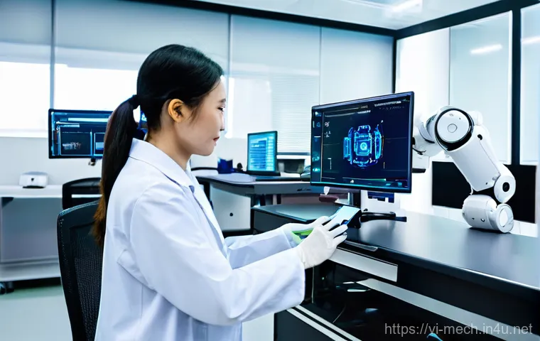 기계공학 기계기술동향 - **A Vietnamese Smart Factory: AI and IoT Integration**
    A bright, ultra-modern factory floor in V...
