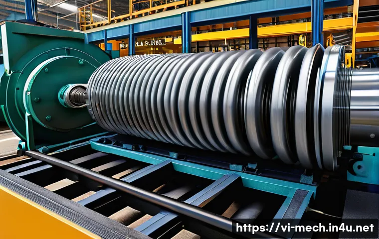 기계공학 기계진동 - A detailed cross-sectional illustration of a mechanical spring system undergoing free vibration, sho...