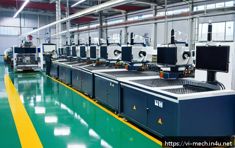 기계공학 절삭가공기술 - A modern Vietnamese CNC manufacturing workshop featuring state-of-the-art CNC milling and turning ma...