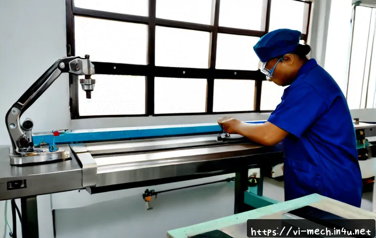 Home 17 기계공학 재료의기계적특성 - Photorealistic engineering materials laboratory in Vietnam, a universal tensile testing machine slow...